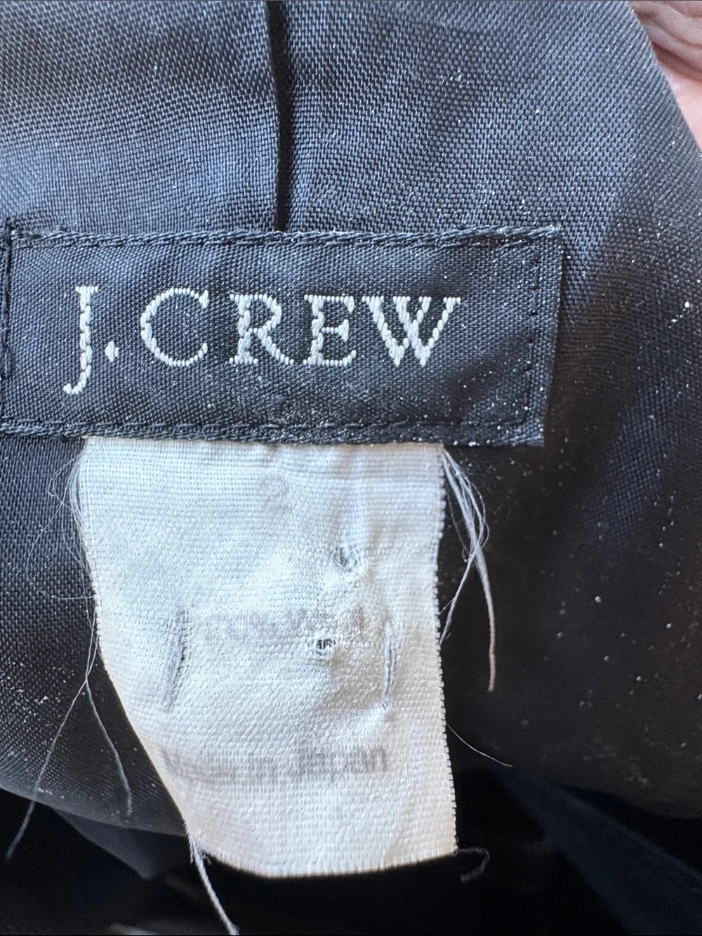 J. CREW Black Wool Classic 3 Button Blazer Dress Size 2